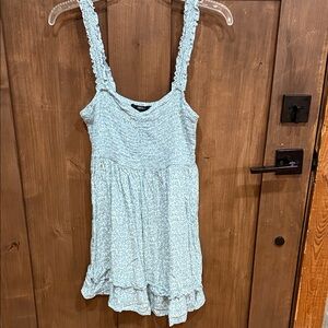 Forever 21 Blue and White Textured Top